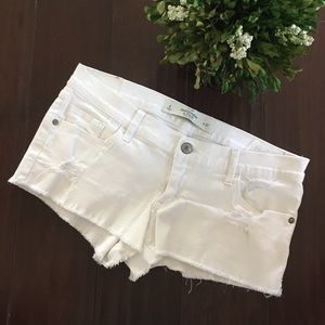 Abercrombie white shorts